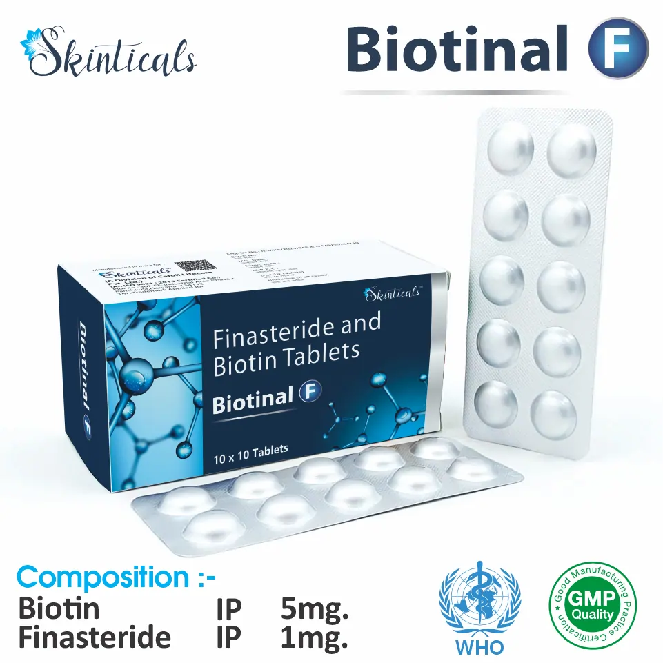 Biotin + Finasteride  Tablet at the best price in PCD Pharma Franchise for Vitamin, DHT Inhibitor, Hair Loss Treatment.